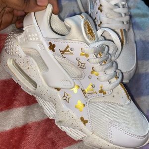 Custom Louis Vuitton Nike huarache kids shoe